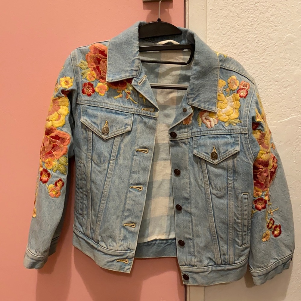 Gucci Denim Embroidered Jacket